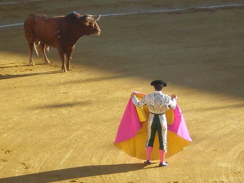 Bullfight begins ©  SW